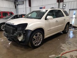 Salvage cars for sale at Franklin, WI auction: 2011 GMC Acadia Denali