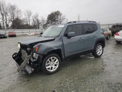 Salvage cars for sale from Copart Mebane, NC: 2018 Jeep Renegade Latitude