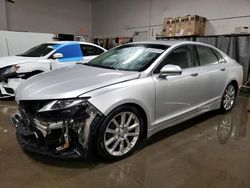 Salvage cars for sale at Elgin, IL auction: 2015 Lincoln MKZ Hybrid