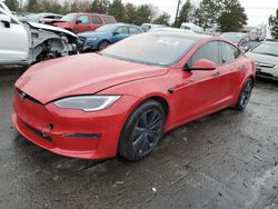Salvage cars for sale at Brighton, CO auction: 2022 Tesla Model S