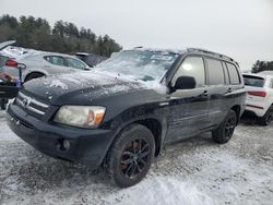 Salvage cars for sale from Copart Mendon, MA: 2006 Toyota Highlander Hybrid