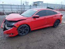 Salvage cars for sale from Copart London, ON: 2020 Honda Civic Sport