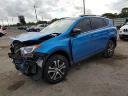 Salvage cars for sale from Copart Miami, FL: 2018 Toyota Rav4 LE