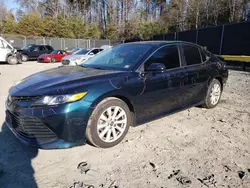 Salvage cars for sale from Copart Waldorf, MD: 2020 Toyota Camry LE