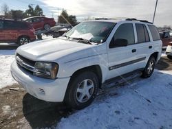 Chevrolet Trailblazer ls salvage cars for sale: 2004 Chevrolet Trailblazer LS