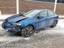 Salvage cars for sale from Copart Wheeling, IL: 2013 Honda Civic EX