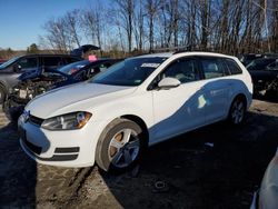 Salvage cars for sale at Candia, NH auction: 2015 Volkswagen Golf Sportwagen TDI S