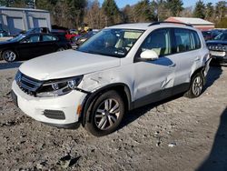 Salvage cars for sale from Copart Mendon, MA: 2017 Volkswagen Tiguan S