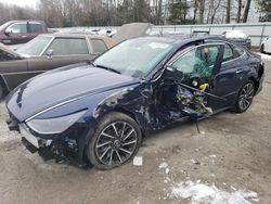Salvage cars for sale at North Billerica, MA auction: 2022 Hyundai Sonata Limited