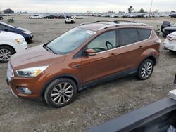 Salvage cars for sale at Sacramento, CA auction: 2017 Ford Escape Titanium