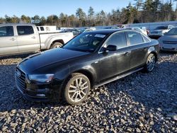 Salvage cars for sale from Copart Windham, ME: 2014 Audi A4 Premium Plus