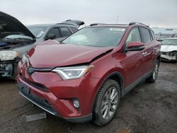 Salvage cars for sale at Brighton, CO auction: 2018 Toyota Rav4 Limited
