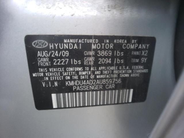 2010 Hyundai Elantra Blue