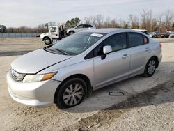 Vehiculos salvage en venta de Copart Lumberton, NC: 2012 Honda Civic LX