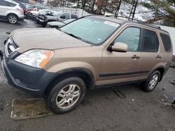 Honda CRV salvage cars for sale: 2002 Honda CR-V EX