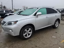 Salvage cars for sale from Copart Dyer, IN: 2015 Lexus RX 350 Base