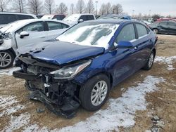 Salvage cars for sale at Bridgeton, MO auction: 2022 Hyundai Accent SE