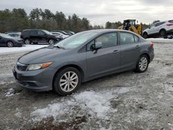 Salvage cars for sale from Copart Mendon, MA: 2012 Honda Civic EX