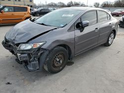 Salvage cars for sale at Wilmer, TX auction: 2015 Honda Civic LX