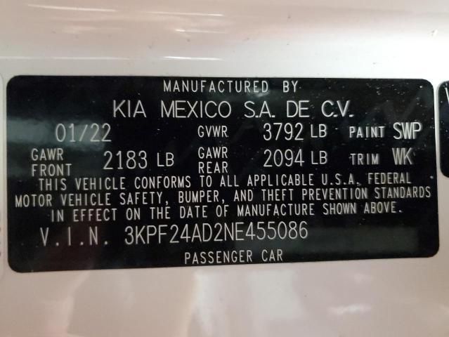 2022 KIA Forte FE