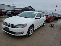 Vehiculos salvage en venta de Copart Pekin, IL: 2013 Volkswagen Passat SEL