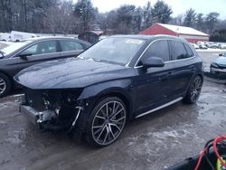 Salvage cars for sale at Mendon, MA auction: 2018 Audi Q5 Premium Plus