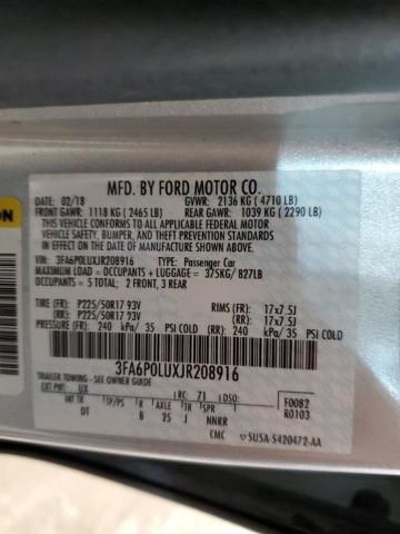 2018 Ford Fusion SE Hybrid