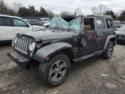 Jeep salvage cars for sale: 2017 Jeep Wrangler Unlimited Sahara