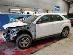 Salvage cars for sale from Copart Angola, NY: 2015 Chevrolet Equinox LS