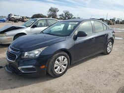 Chevrolet Cruze LS salvage cars for sale: 2015 Chevrolet Cruze LS