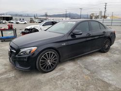 Salvage cars for sale at Sun Valley, CA auction: 2017 Mercedes-Benz C 43 4matic AMG