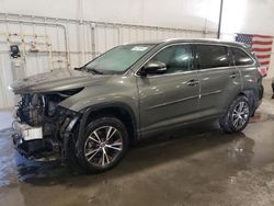 Vehiculos salvage en venta de Copart Avon, MN: 2016 Toyota Highlander XLE