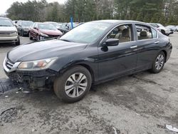 Salvage cars for sale at Exeter, RI auction: 2015 Honda Accord LX