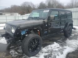 Salvage cars for sale from Copart Assonet, MA: 2024 Jeep Wrangler Sahara 4XE