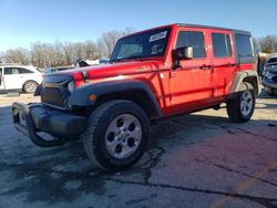 Salvage cars for sale from Copart Rogersville, MO: 2015 Jeep Wrangler Unlimited Sport