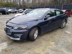 Salvage cars for sale at Waldorf, MD auction: 2016 Chevrolet Malibu LS