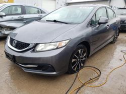 Salvage cars for sale at Pekin, IL auction: 2013 Honda Civic EX