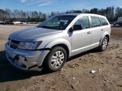 Salvage cars for sale from Copart Charles City, VA: 2014 Dodge Journey SE