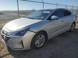 Salvage cars for sale at Houston, TX auction: 2020 Hyundai Elantra SEL