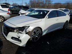 Salvage cars for sale at New Britain, CT auction: 2018 Honda Accord EX