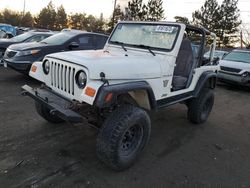 Salvage vehicles for parts for sale at auction: 1998 Jeep Wrangler / TJ SE