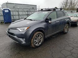 Salvage cars for sale at Woodburn, OR auction: 2017 Toyota Rav4 Limited