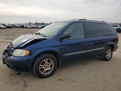 Salvage cars for sale from Copart Fresno, CA: 2002 Dodge Grand Caravan EX