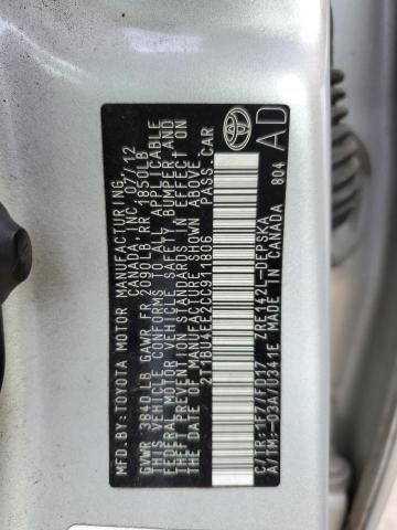 2012 Toyota Corolla Base