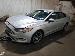 Salvage cars for sale from Copart Ebensburg, PA: 2017 Ford Fusion SE Hybrid