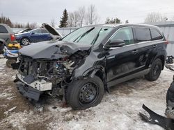 Salvage cars for sale from Copart Bowmanville, ON: 2019 Toyota Highlander Hybrid