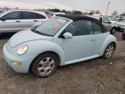 Salvage cars for sale at Sacramento, CA auction: 2003 Volkswagen New Beetle GLS