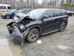 Toyota Highlander salvage cars for sale: 2018 Toyota Highlander LE