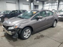 Salvage cars for sale from Copart Ham Lake, MN: 2015 Honda Civic LX