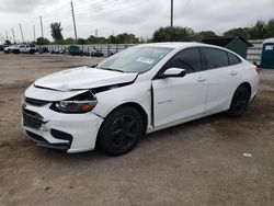 Salvage cars for sale from Copart Miami, FL: 2018 Chevrolet Malibu LS